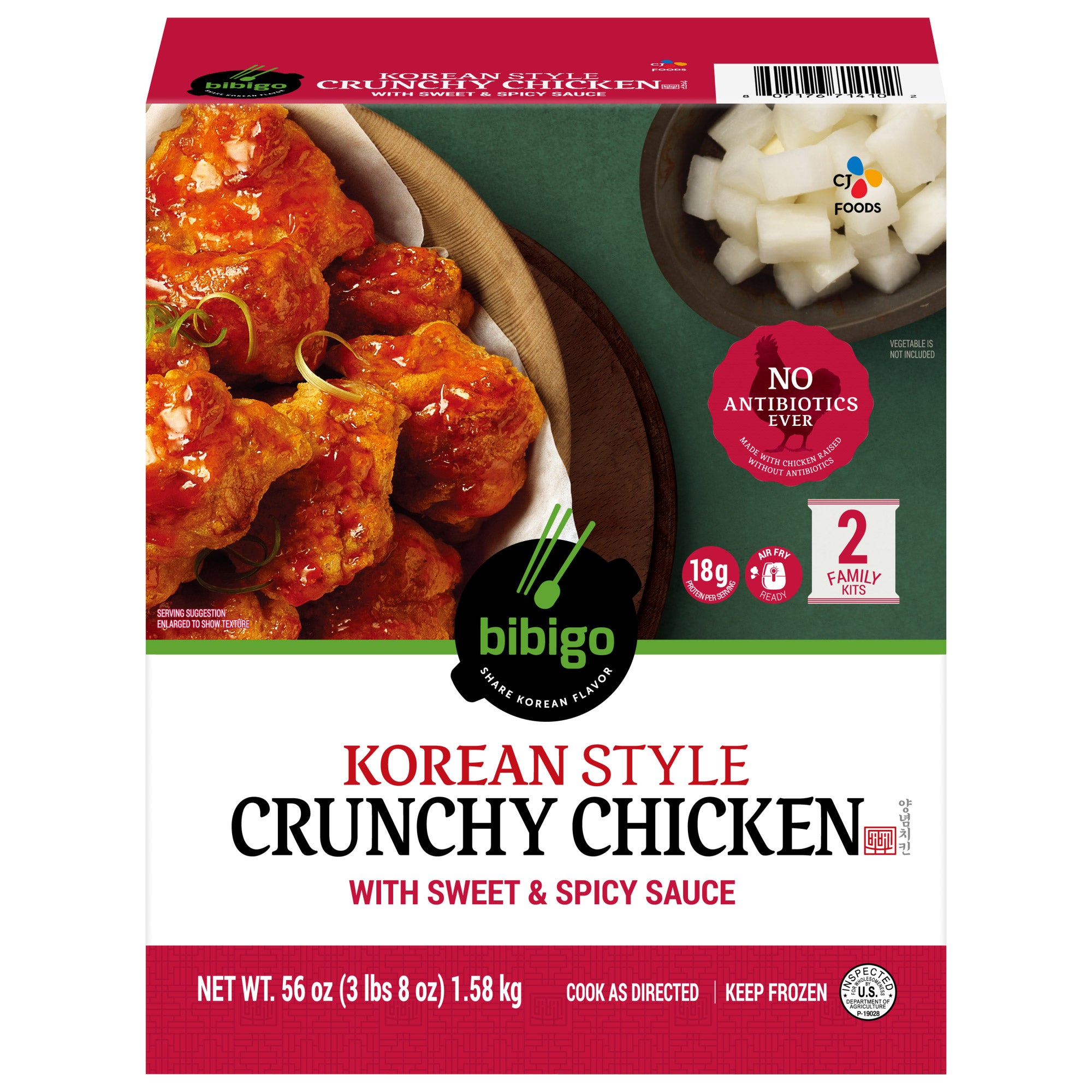 BIBIGO KOREAN STYLE CRUNCHY CHICKEN 3.5 LB
