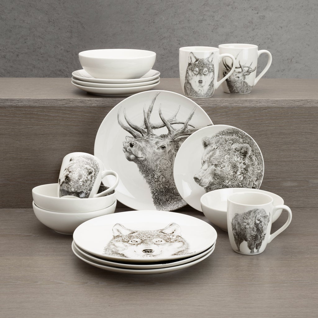 Maxwell & Williams 16-piece Great Outdoors Dinnerware Set | Costco