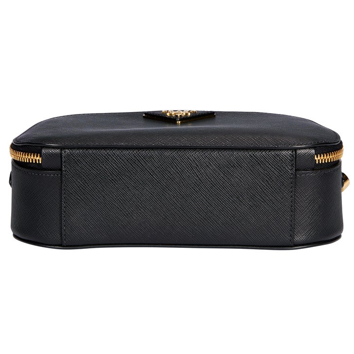 Prada Saffiano Leather Odette Bag, Black | Costco