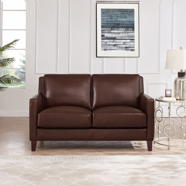 Prospera Home West Park Top-grain Leather Sofa and Loveseat | Costco