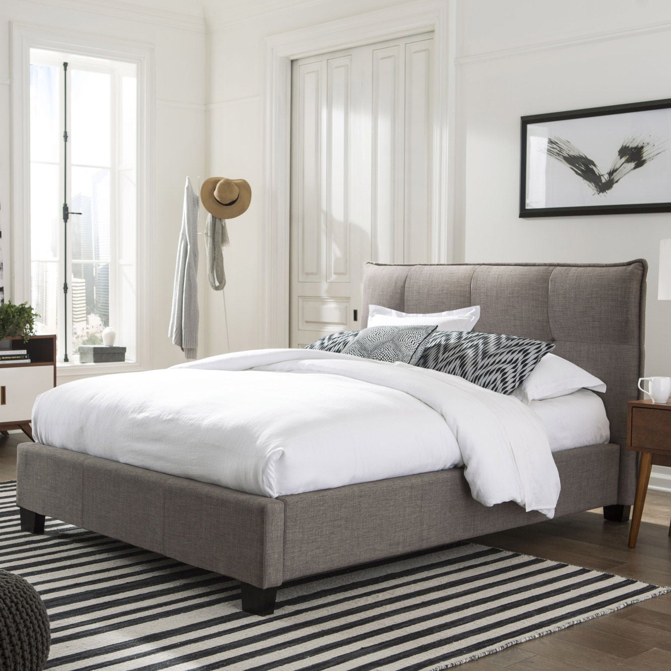 Mirrea Upholstered Bed Frame with Storage
