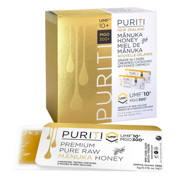 Puriti New Zealand Manuka Honey Snap Packs Umf 10+, 63 × 5 g | Costco