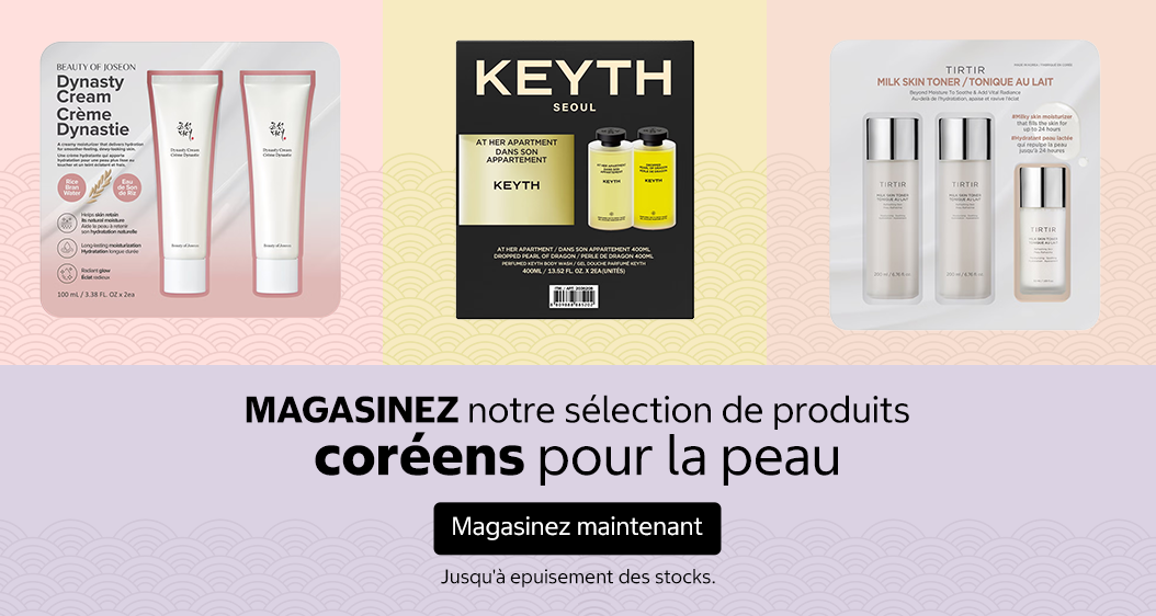 Magasinez notre sélection de produits coréens pour la peau. Magasinez maintenant. Jusqu'à épuisement des stocks.