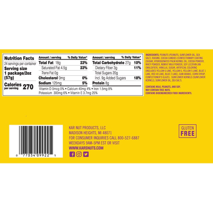 Kar's Trail Mix, Sweet 'N Salty, 2 oz, 24-count | Costco