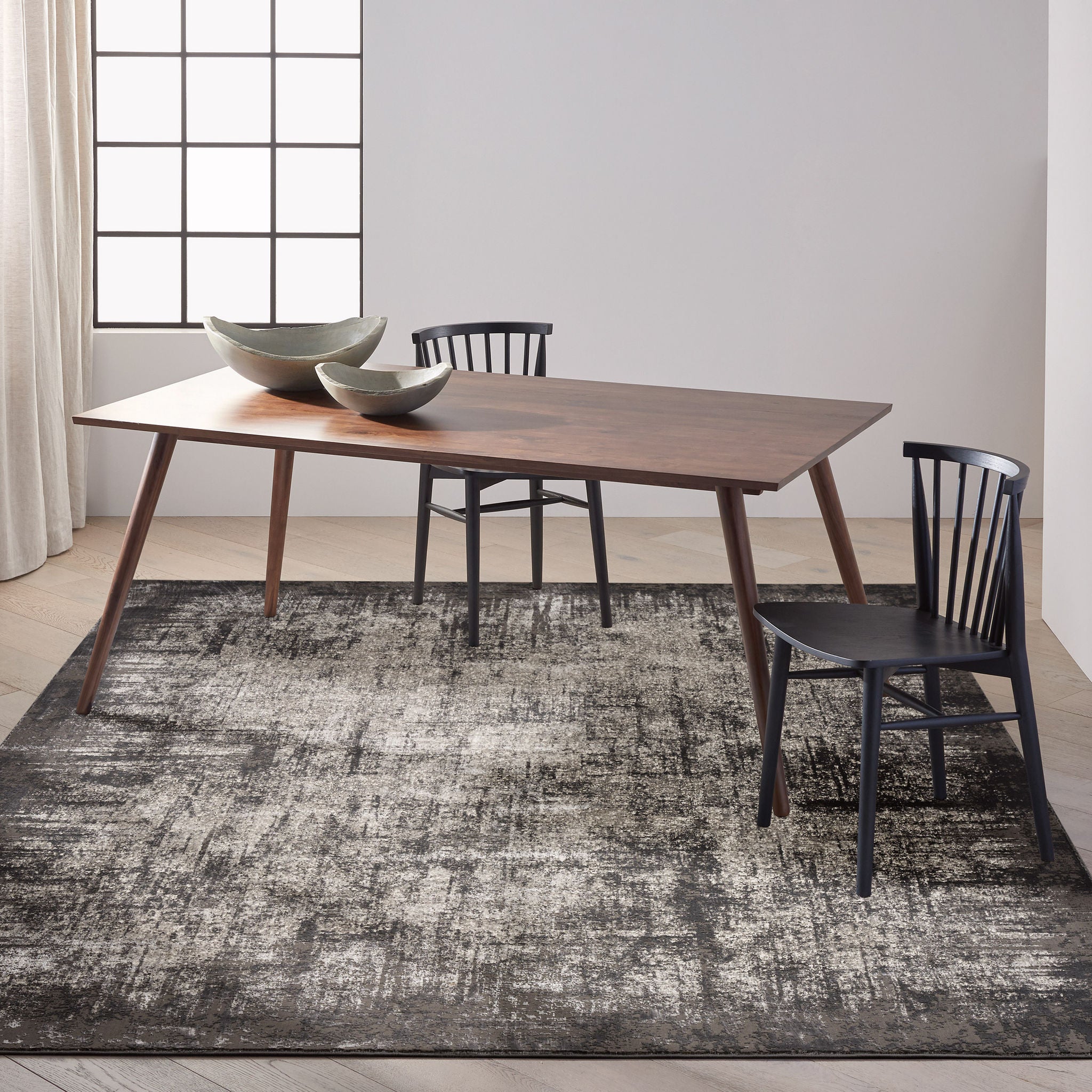 Calvin Klein Luminosity Charcoal Area Rug, 7' 10