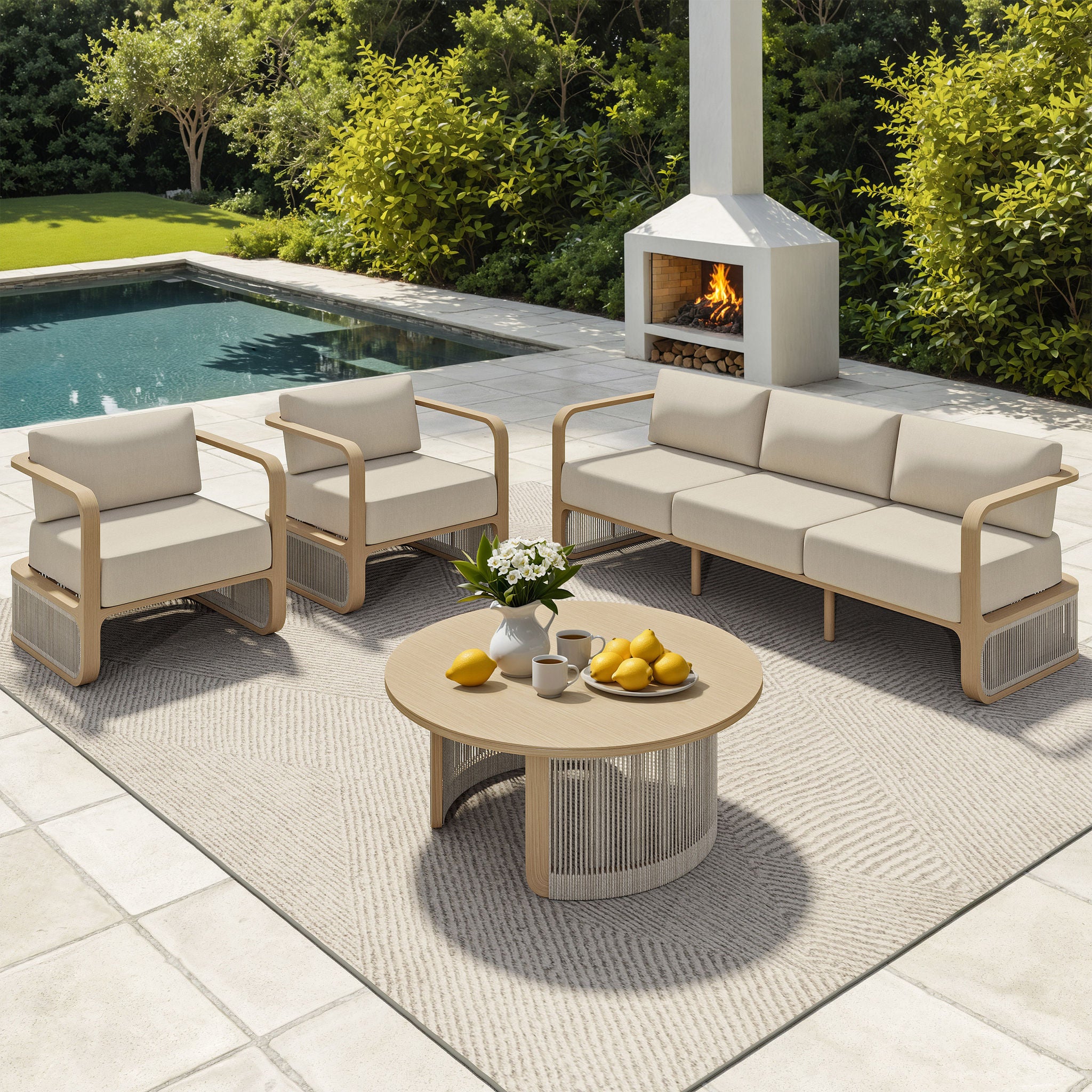 Tribeca 4-piece Patio Conversation Set | Costco