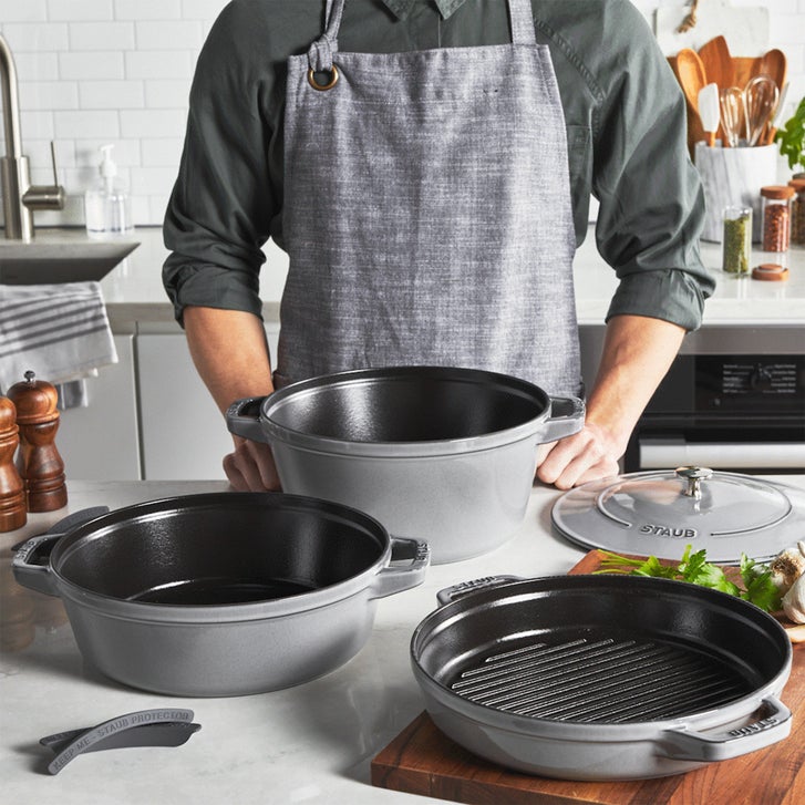 Staub 4-piece Stackable Cast Iron Cookware Set | Costco