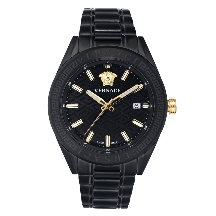 Versace V-Code Black Dial Men's Watch | Costco