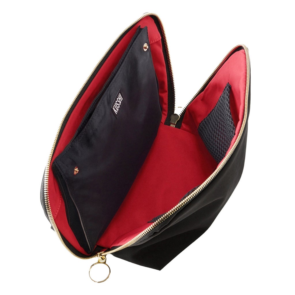 KUSSHI Signature Makeup Bag with Snap-in Brush Organizer | Costco
