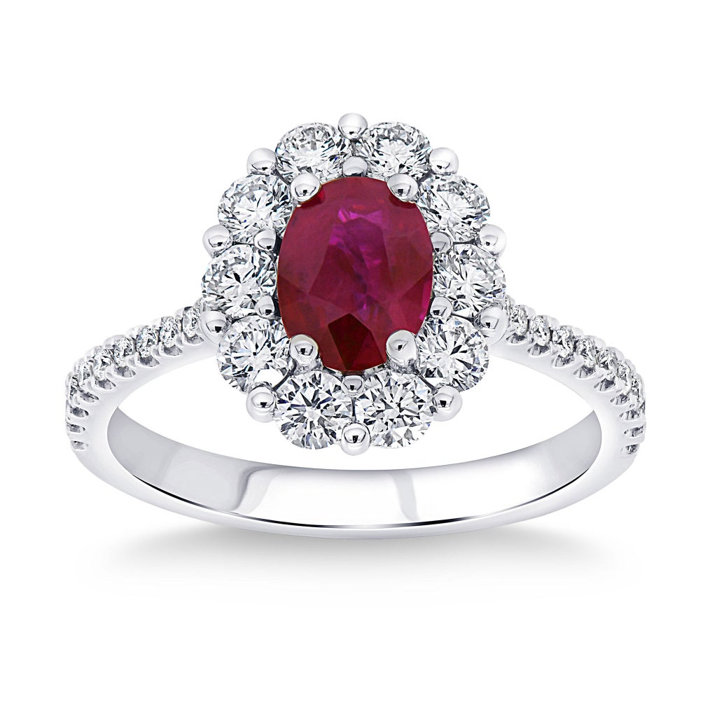 Ruby and Diamond Platinum Ring | Costco