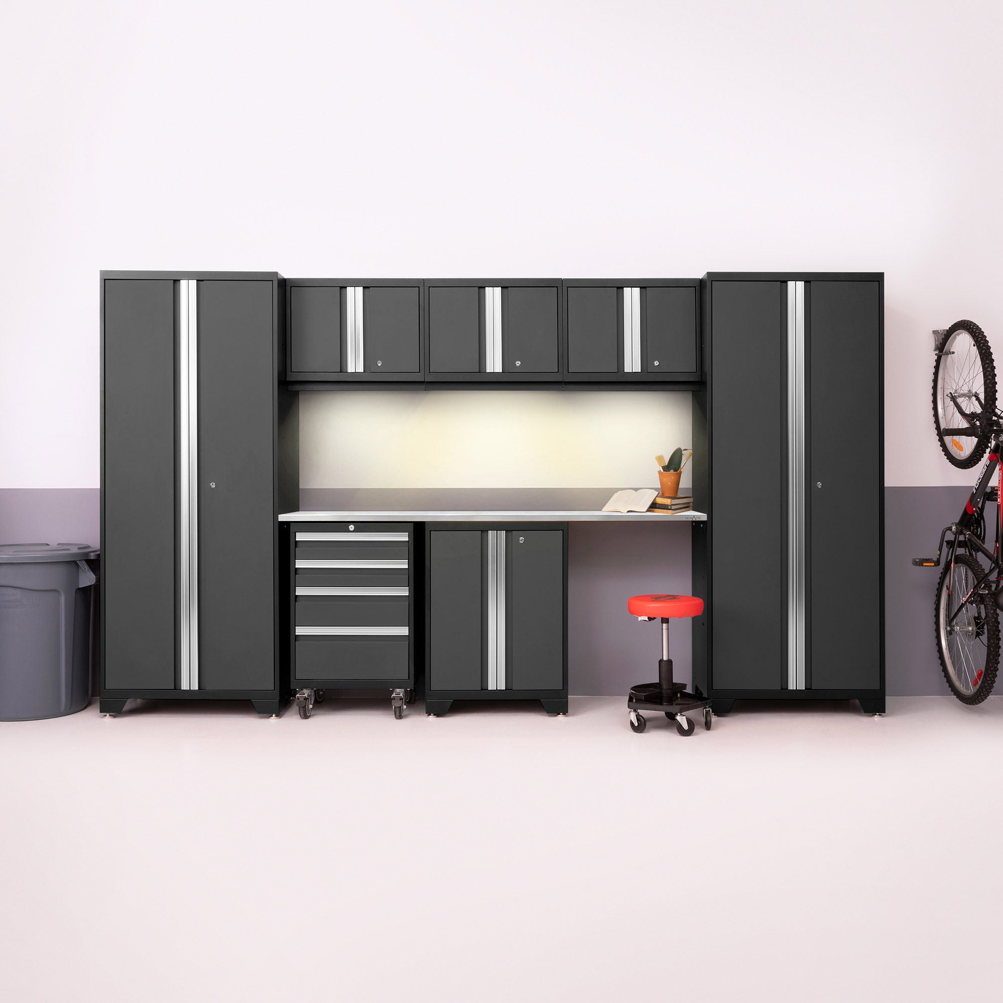 NewAge Products Bold 3.0 Series Storage Cabinet 8-piece Set | Costco