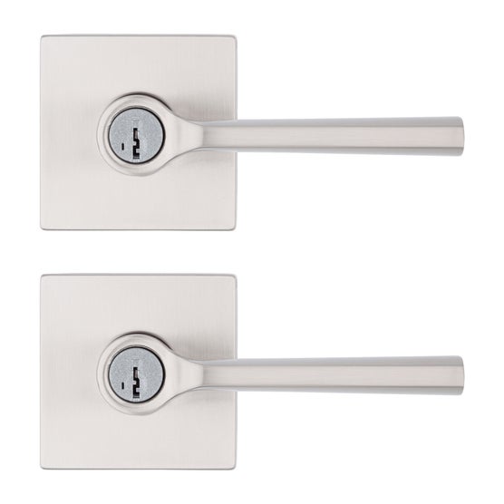 Kwikset Lisbon Key Entry Lever Set Featuring SmartKey Security, 2