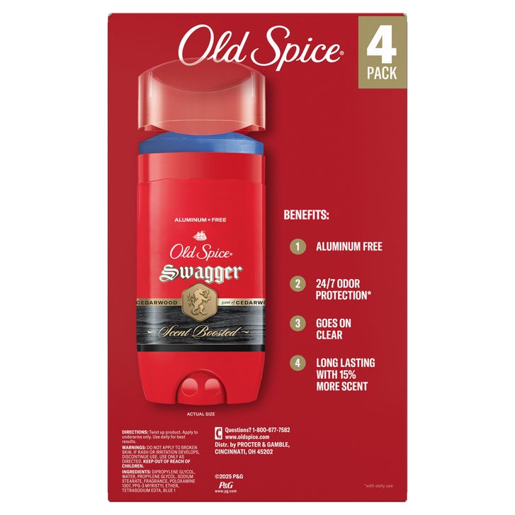 Old Spice Swagger Scent Boosted Aluminum Free Deodorant, 3 oz, 4