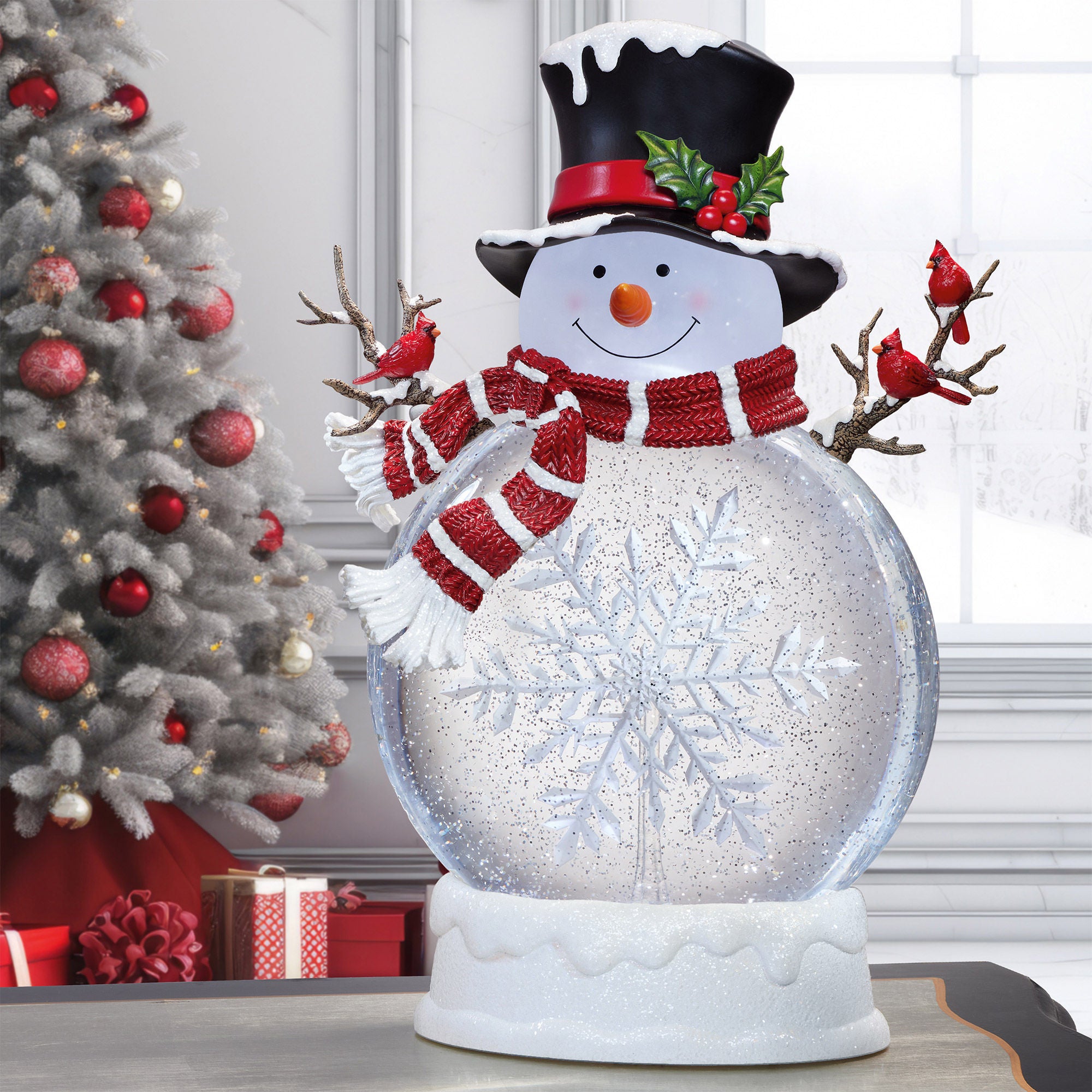 コストコ　スノーマン 45.7 cm (18 in.) Holiday Snowman with Glitter and LED Lights | Costco