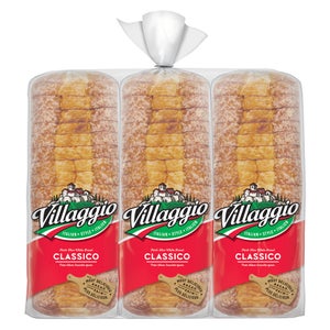 Villaggio White Italian Style Classico Bread 3 x 510 g