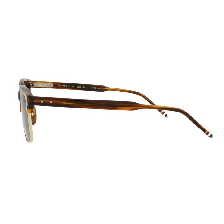 Thom Browne TB709 Walnut Gold Brown Sunglasses | Costco