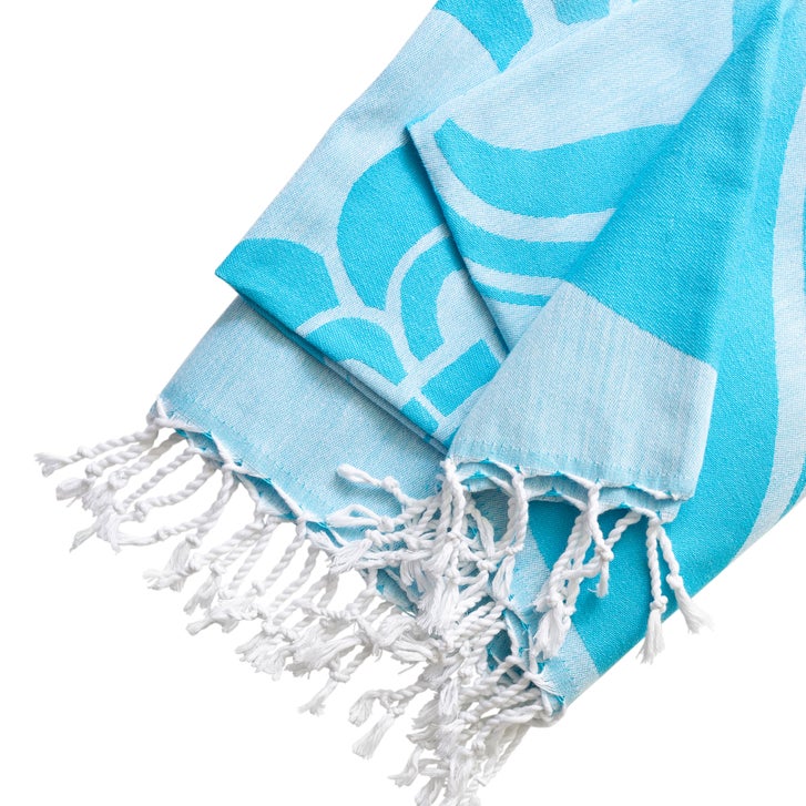 Turkish Towel Company Mandala Jacquard Peshtemal Towel, 2-piece