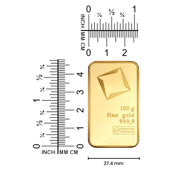 100g Gold Valcambi Bar (New in Assay) | Costco