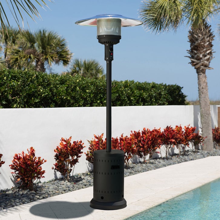 fire sense umbrella halogen patio heater 60404 STYLE HT-H-3001 Aaron USA LLC 000 BTUs of heat for up to an 18 Patio Umbrella Electric Heater |