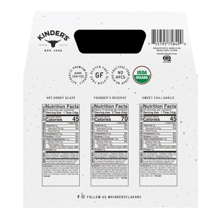 Kinder's Organic Gold Label Sauce Variety Bundle, 2-pack | Costco