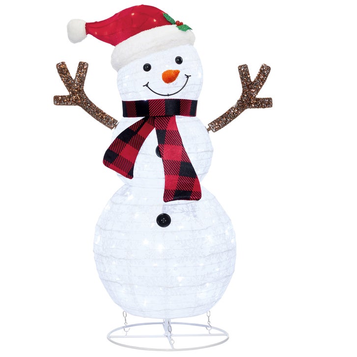 Twinkling LED Snowman Family - Set of 3 | Costco