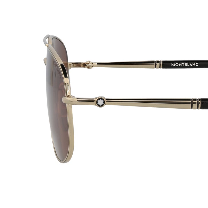 Montblanc MB0069S Gold Brown Sunglasses | Costco