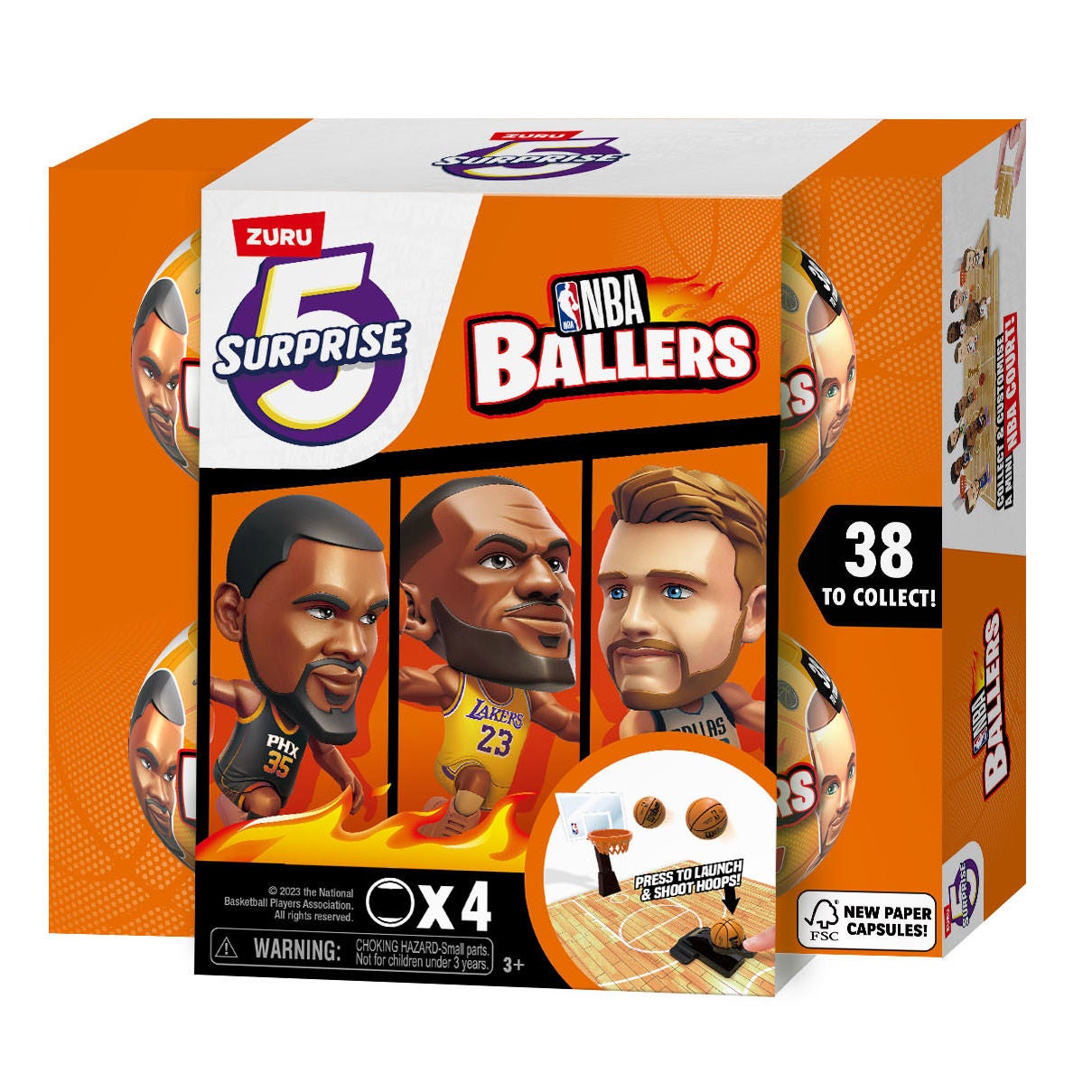5 SURPRISE NBA BALLERS - SERIES 2 4 PACK