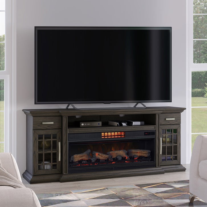 Tresanti Everett TV Console with ClassicFlame CoolGlow 2-in-1