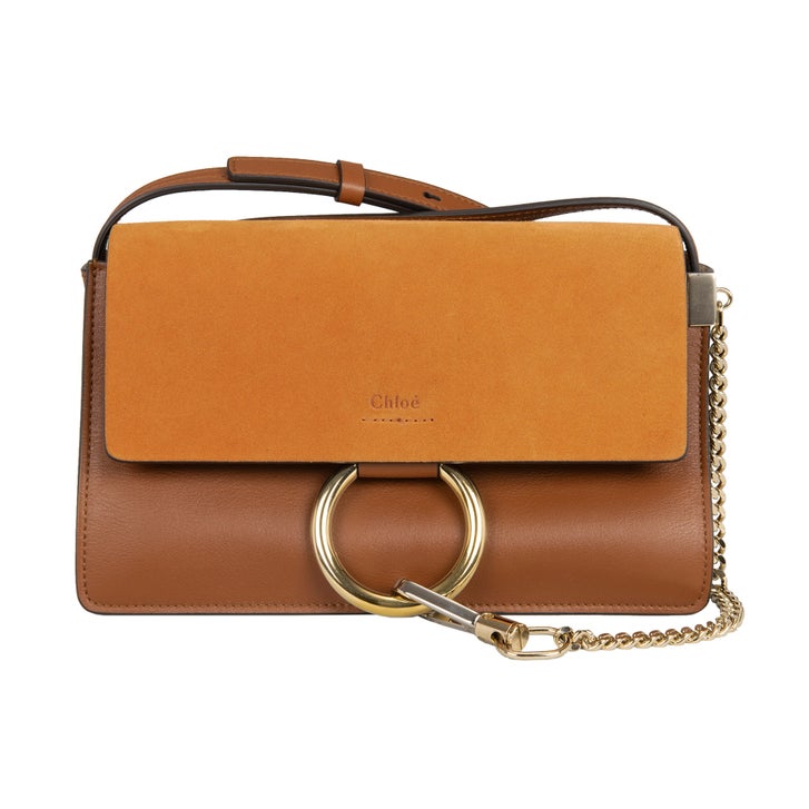 Chloe Faye ショルダーバッグ Chloe Faye Small Shoulder Bag, Brown | Costco