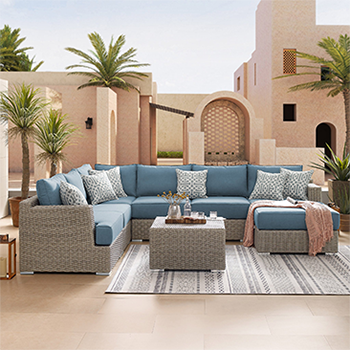 Sirio Niko 8-Piece Modular Outdoor Patio Seating Set