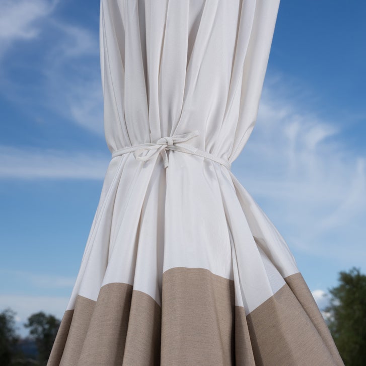11 ft striped patio umbrella KXWOQ3ED 9ft Round Wood Market Umbrella, Black White Striped, Outdoor Table with Pulley Lift, 8 Ribs Polyester Fabric, Sun Umbrella for Garden Deck Pool Backyard : Patio, Lawn the fabric is a truly green choice for patio umbrellas Costco Just Launched Limited Striped