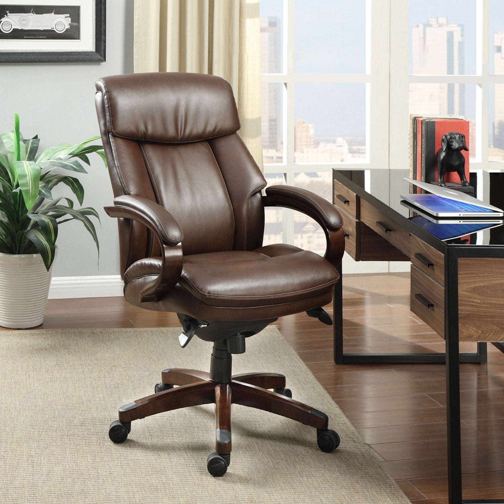 La-Z-Boy Executive Leather Office Chair | Costco