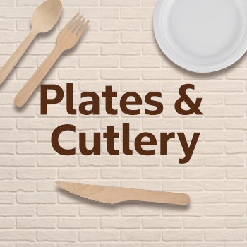 Plates & Cutlery.