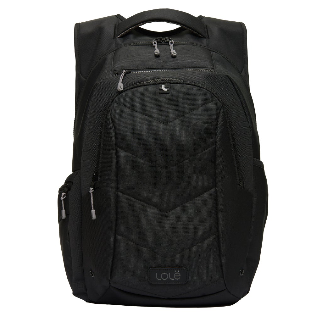 backpack navy blue and leather Modern Deadpool's Hello Kitty Variant leather duffel bag men inch laptop Color:Black (Black Trim)