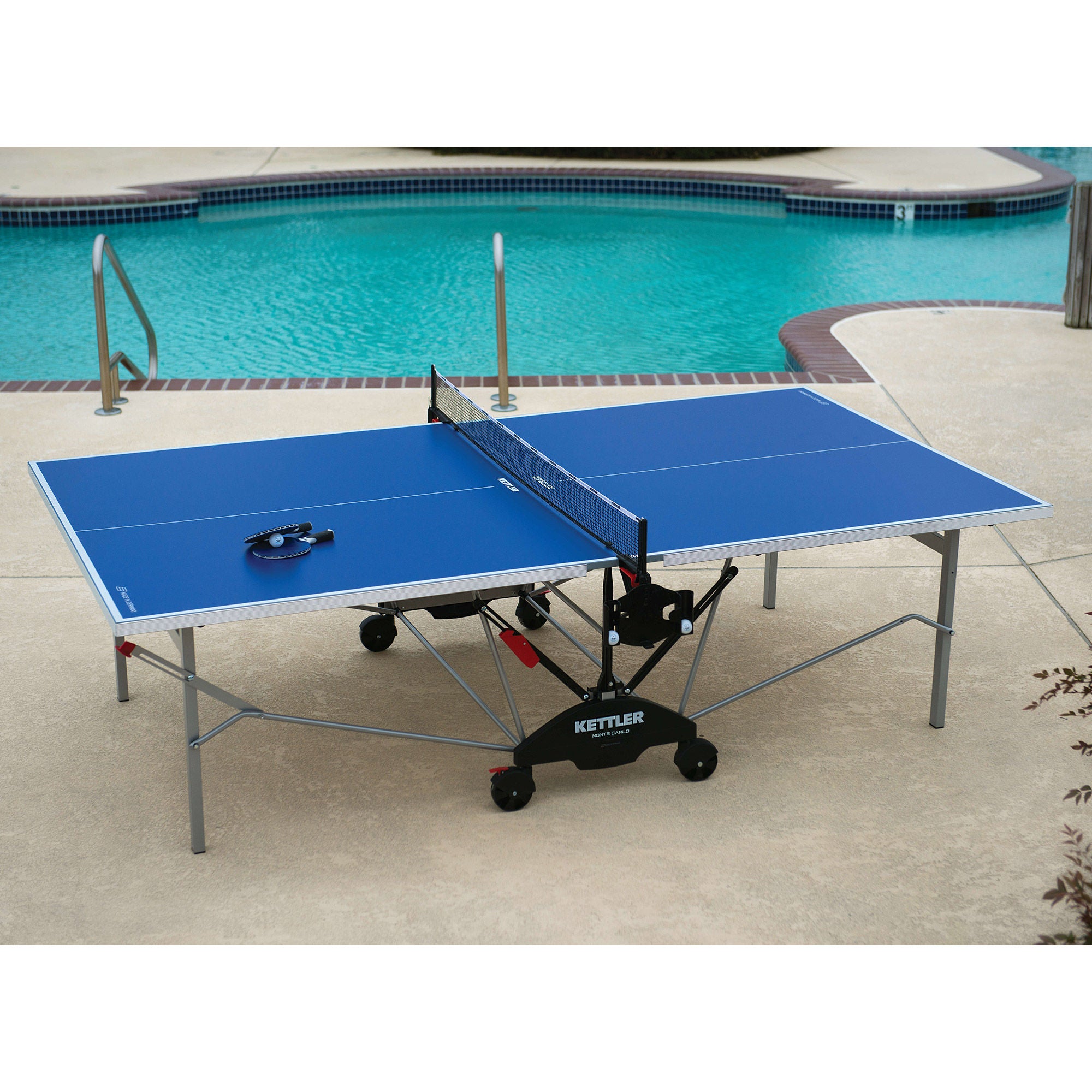 kettler classic outdoor 10 best price Eden Weatherproof Stationary Table Tennis Table with Galvanized Steel Legs and Permanent Net and Post System : Sports & Outdoors this model is fully built to last Outdoor Table Tennis Tables