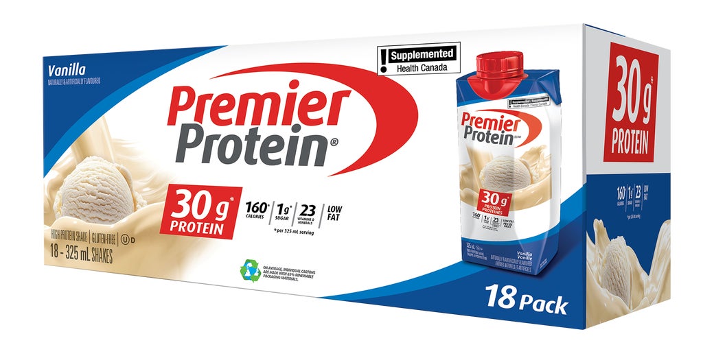 Premier Protein Vanilla Shake, 18 × 325 mL | Costco