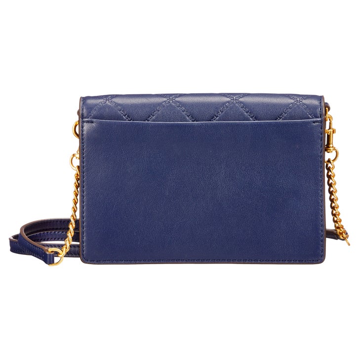 Tory Burch Georgia Turnlock Mini Bag, Royal Navy | Costco