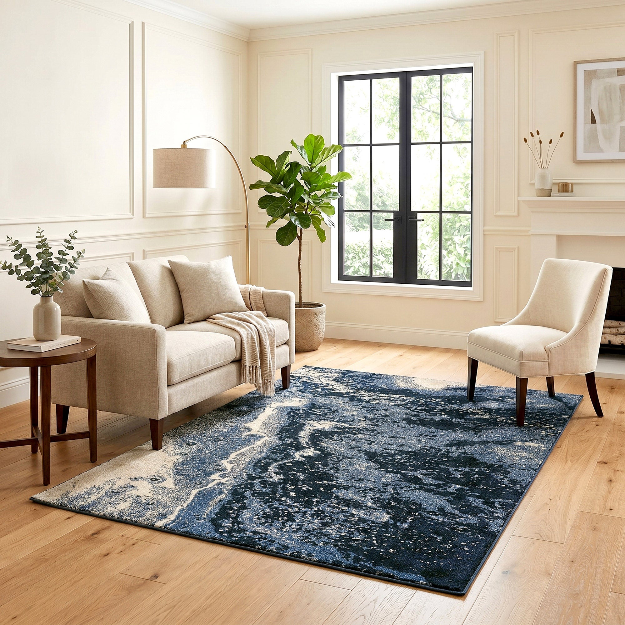 Icon Rug Collection, Sanji Blue | Costco