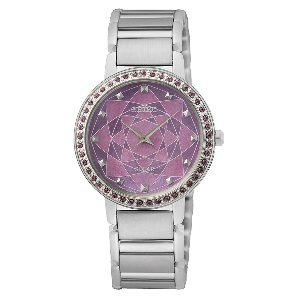 Seiko Crystals Ladies Solar Watch | Costco display picture 1