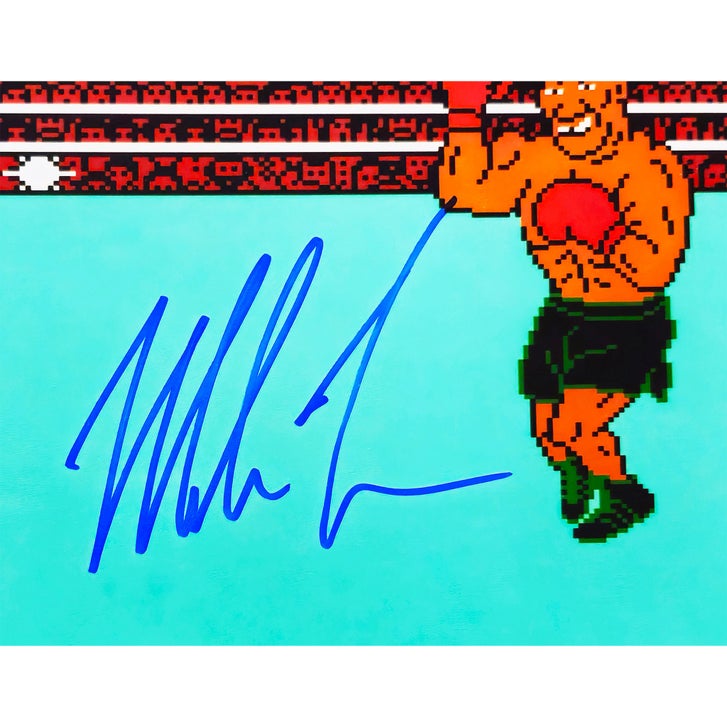 Mike Tyson Autographed Framed 11” x 14” Nintendo Punch-Out!! Photo