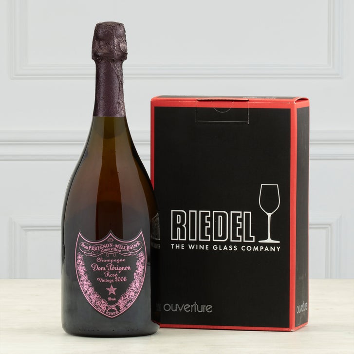 Dom Perignon Rose 2006 & Riedel Champagne Gift Set CA ONLY | Costco