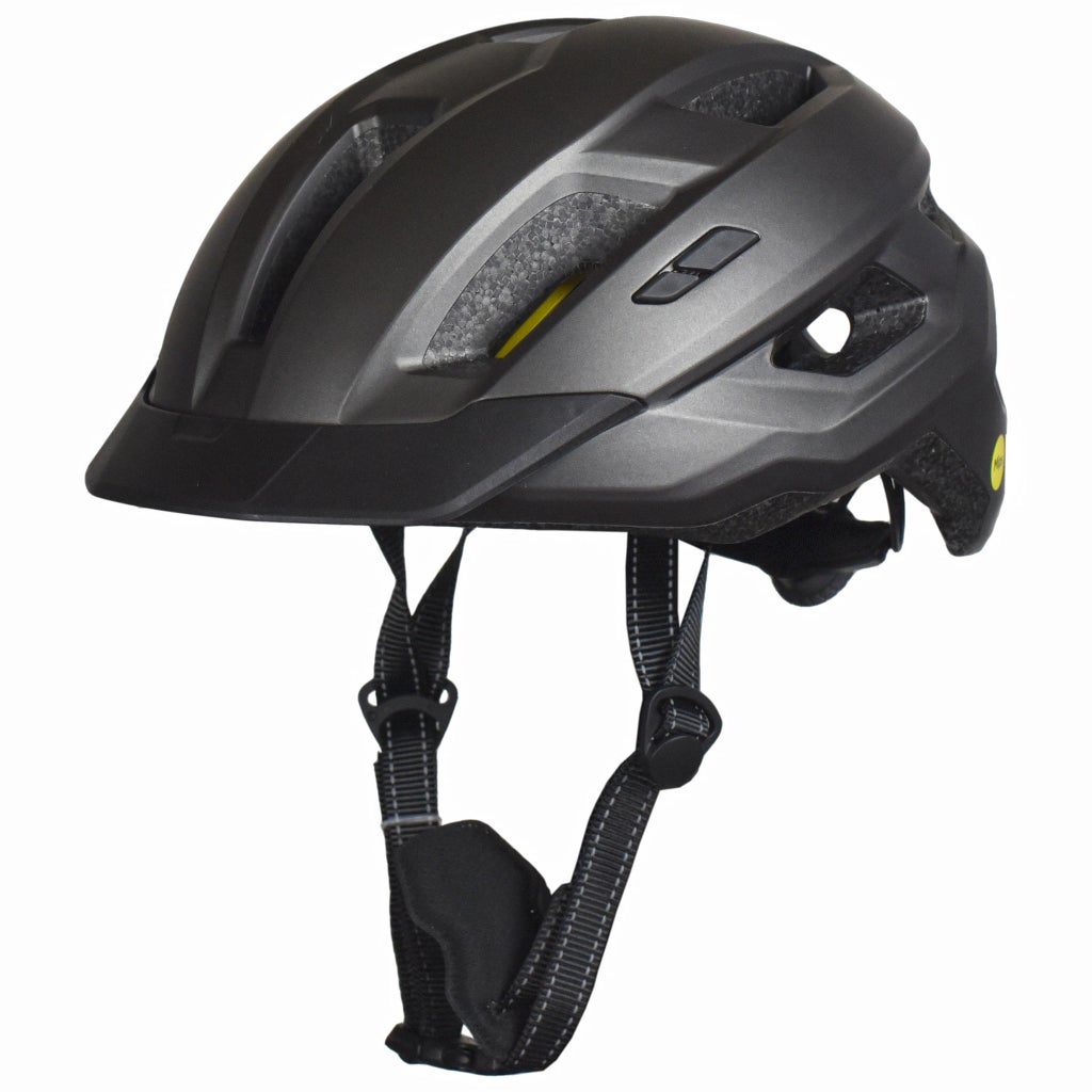 bike helmet the warehouse ABUS Macator Helmet, MIPS Integrated fixed visor provides increased trail vision and a seamless interface with eyewear Bella Kenworthy stopped by the