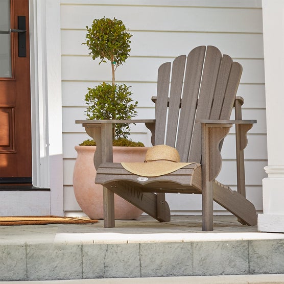 Leisure Line Classic Woodgrain Adirondack Chair by Tangent | Costco