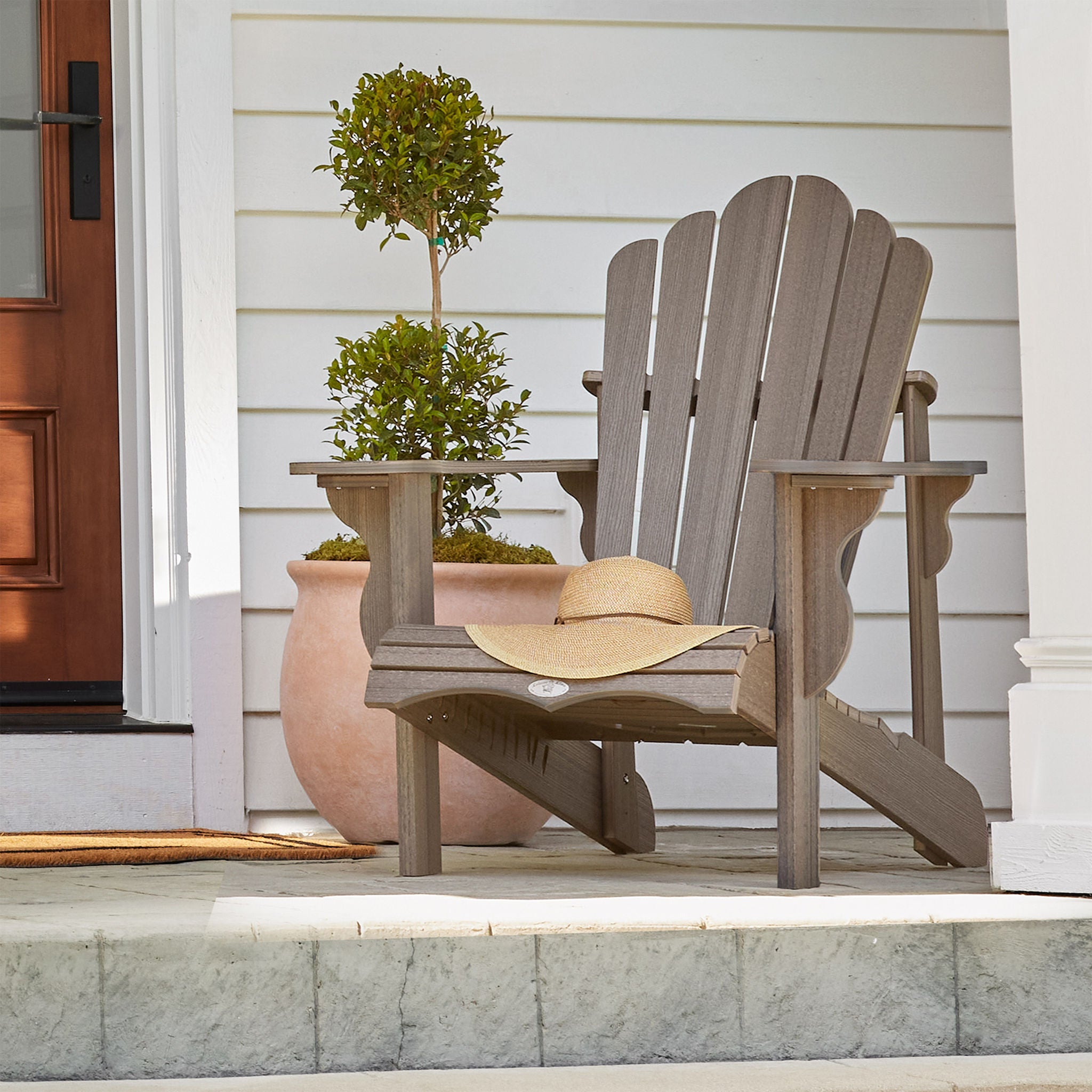Leisure Line Classic Woodgrain Adirondack Chair by Tangent | Costco