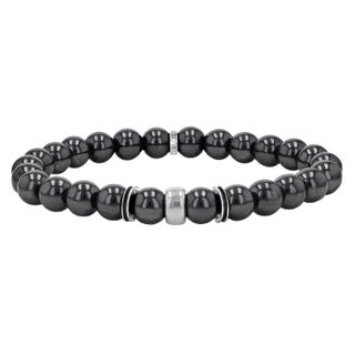 Sheryl Lowe Onyx Bracelet with Smooth Rondelle Accent Bead | Costco