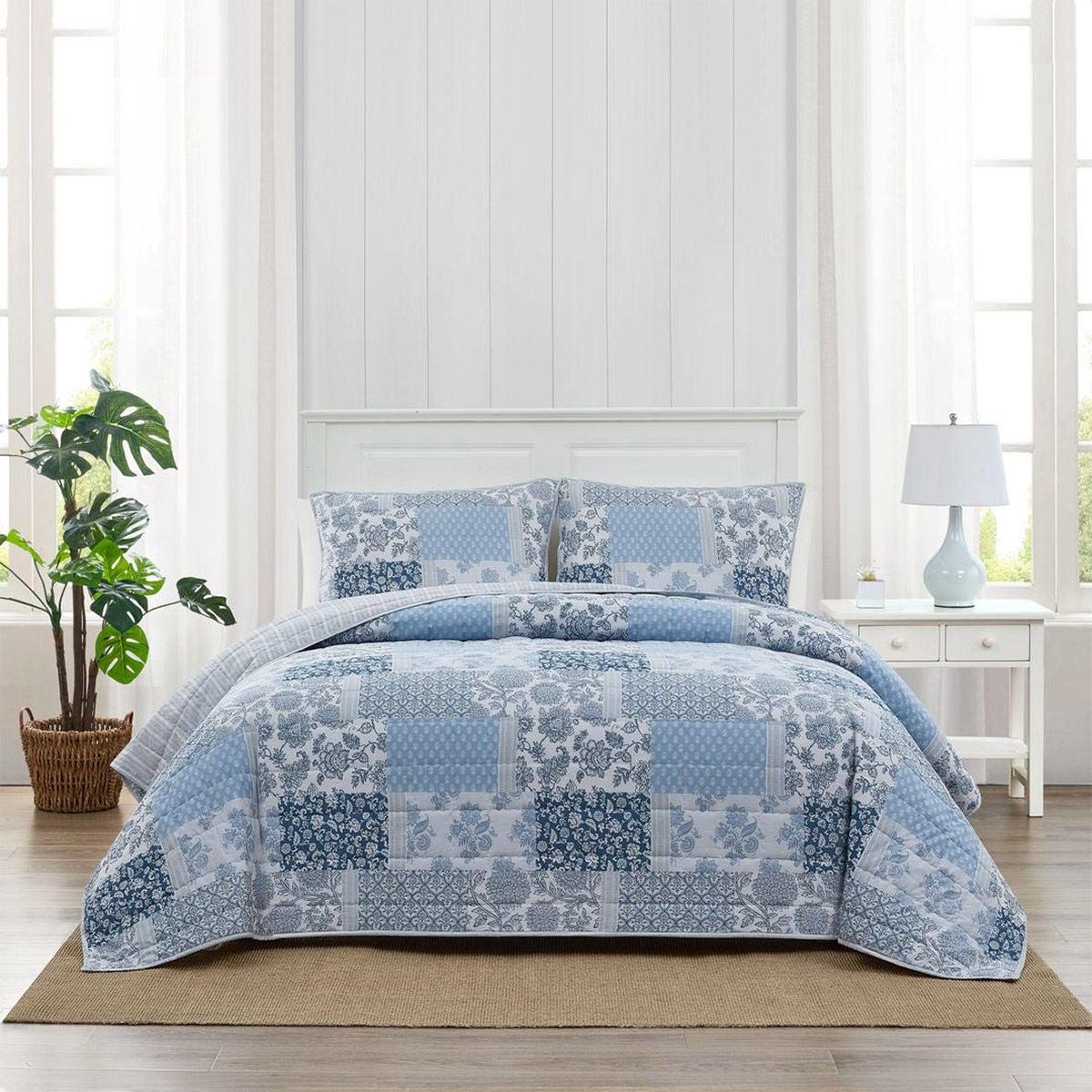 CARO HOME QUILT SET 3PC QUEEN