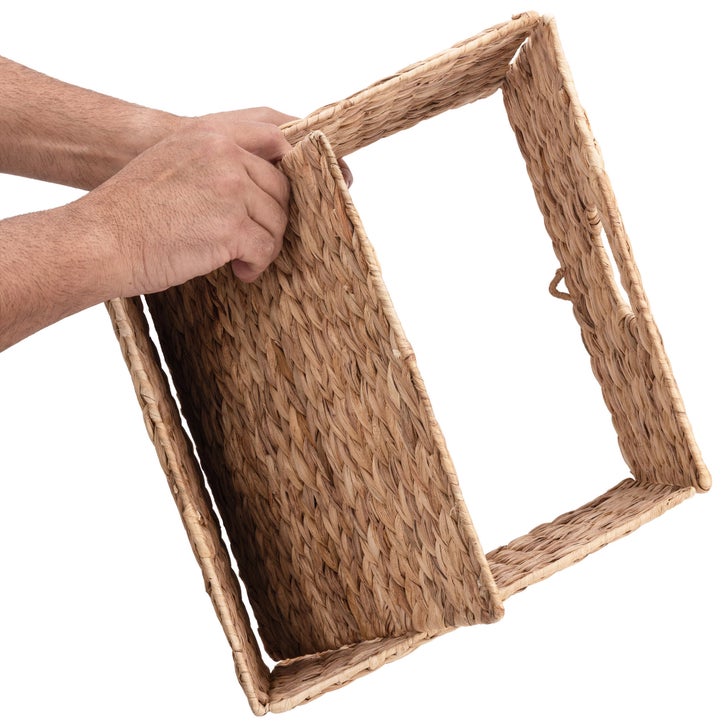 Seville Classics Water Hyacinth Storage Basket, 4-pack | Costco