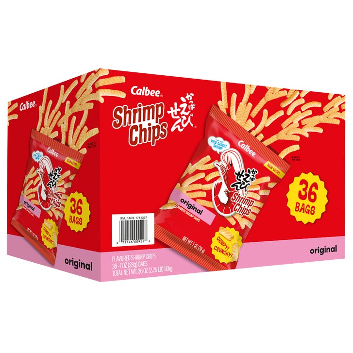 Calbee Shrimp Chips Baked, Original, 1 oz, 36 ct | Costco
