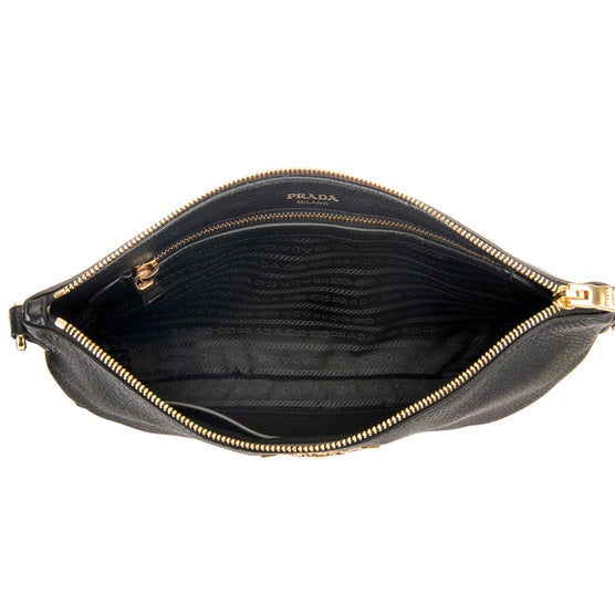 Prada Leather Shoulder Bag, Black | Costco