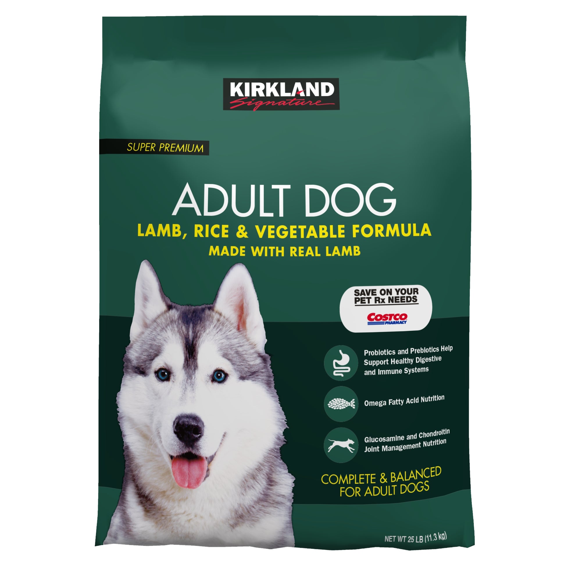 does kirkland signature mature dog food contain l carnitine Kirkland Signature Super Premium Adult Dog Food, Lamb Rice & Vegetable, 25  lbs